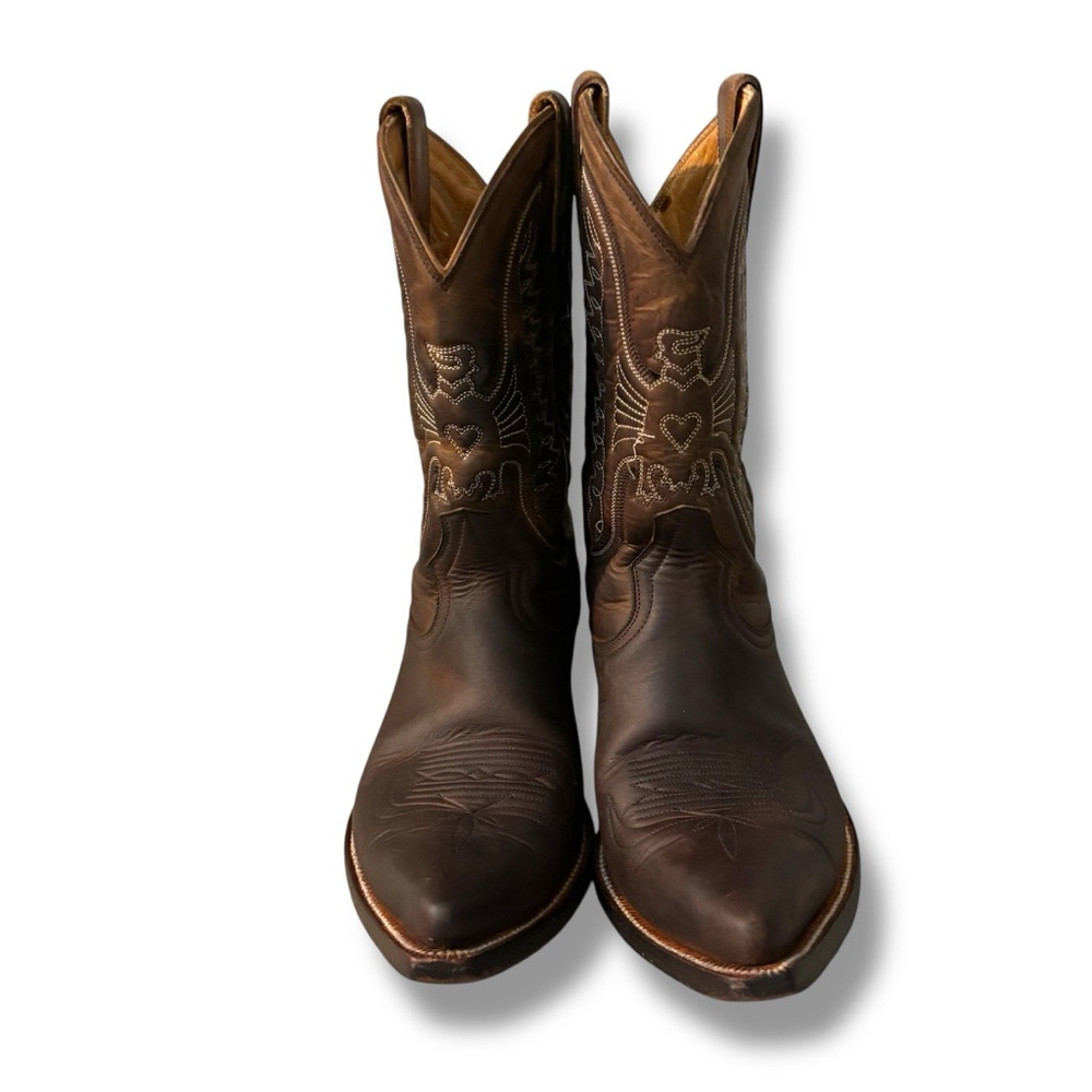 Heritage Boot Company Apache Peewee Brown Cowboy Boots (Austin TX) - Picture 2 of 7